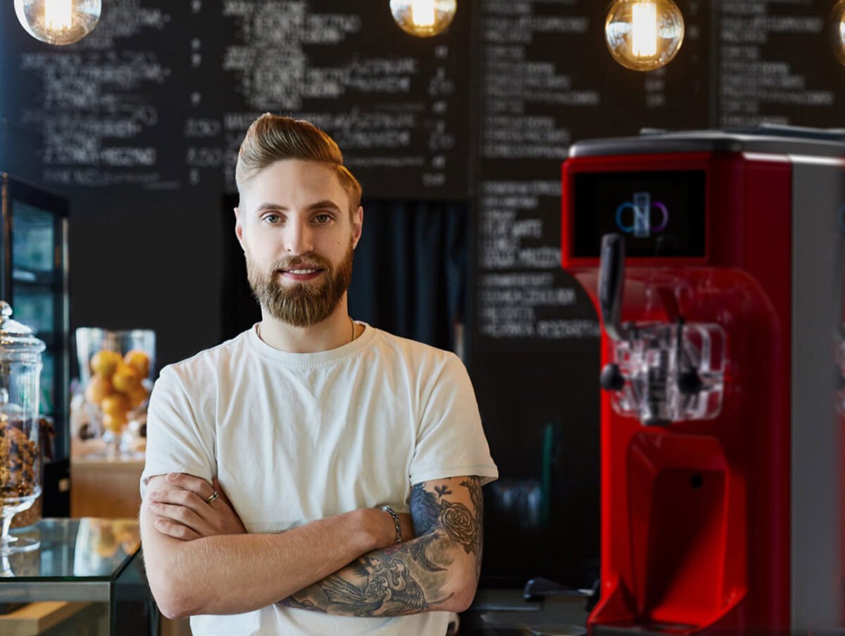 Machines for express ice cream, soft serve, frozen yogurt, frozen